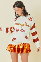 Pumpkin Spice Sweater Knit Top