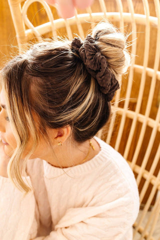 Espresso Jumbo Scrunchie