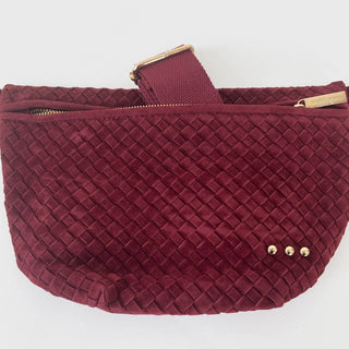 Suede Westlyn Bum Bag in Burgundy