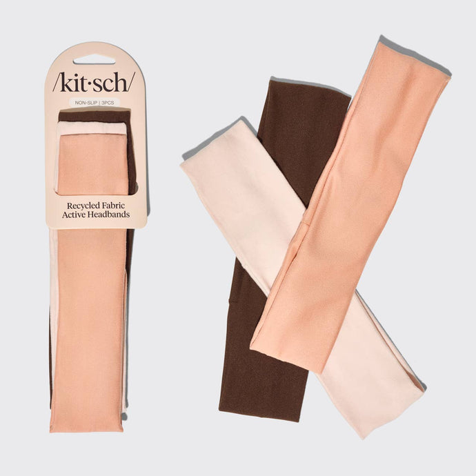 Active Headbands 3pc Set- Rosewood