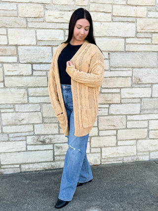 Coffee Runs Cardigan