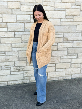 Coffee Runs Cardigan