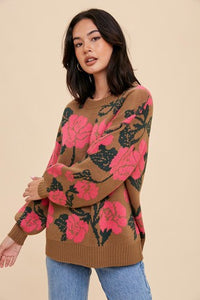 Rosie Knitted Floral Sweater