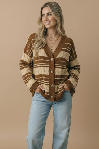 Evelyn Cable Knit Cardigan