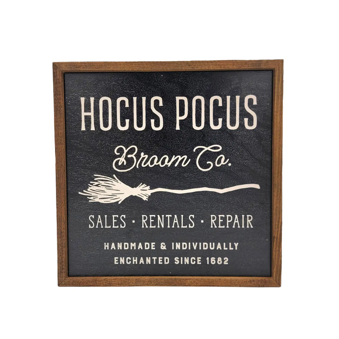 Hocus Pocus Broom Co. Sign