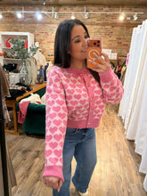 Sweet Heart Button Down Cardigan