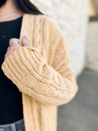 Coffee Runs Cardigan