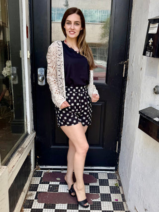 Open Front Crochet Cardigan