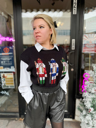Nutcracker Christmas Sweater Vest