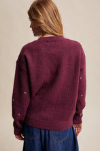 Auburn Embroidered Knit Sweater