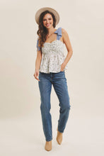 Romantic Florals Smocked Top