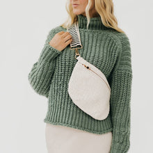 Westlyn Woven Bum Bag in Metallic Gunmetal
