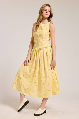 Sadie Eyelet Midi Dress