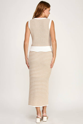 Estelle Crochet Midi Skirt