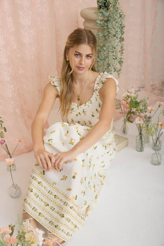 The Leighton Floral Midi Dress