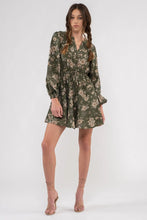 Emily Bishop Sleeve Floral Mini Dress