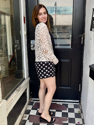 Open Front Crochet Cardigan