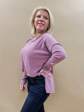 Elena top in Mauve