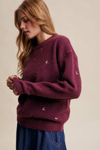 Auburn Embroidered Knit Sweater