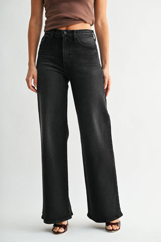 JBD Palazzo Jean in Washed Black