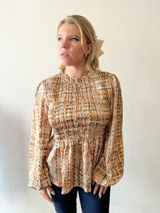 Lucille Top in Taupe