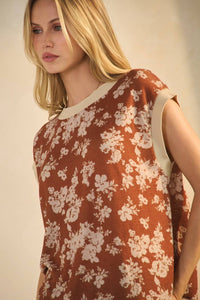 Verena Floral Jacquard Knit Top