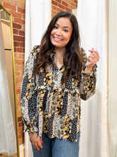 Charlotte Ruffle Top in Black