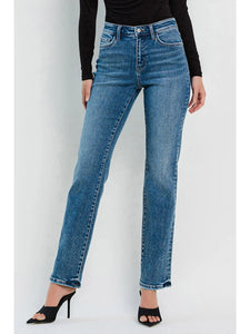 Brian High Rise Straight Jeans