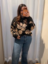 Evening Meadow Knit Sweater in Black