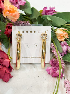 Keeley Studded Hoop Earrings