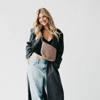 Suede Westlyn Bum Bag in Taupe