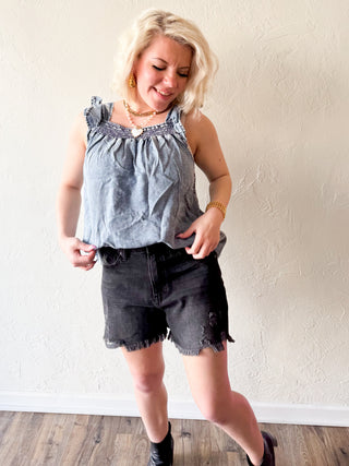 Millie Denim Top