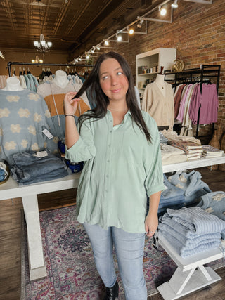 Blake Dolman Sleeve Top in Aloe