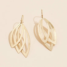 Elegant Layered Leaf Earrings