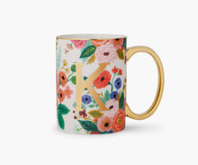 Garden Party Porcelain Monogram Mug