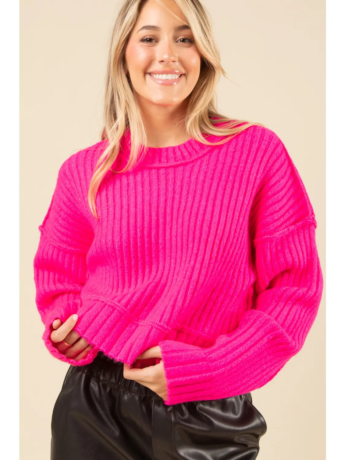 Pink hot sale cozy pullover