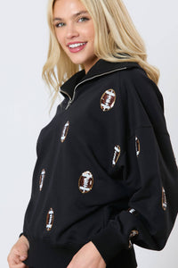 Ready For The Game Sequins Sweatshirt