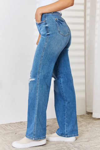 Avia High Waist Straight Leg Jeans