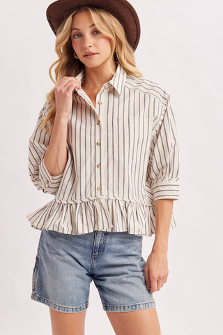 Lenny Ruffled Hem Top