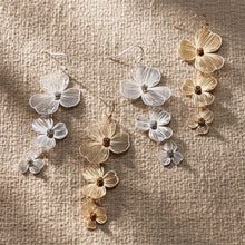 Floral Filigree Drop Earrings