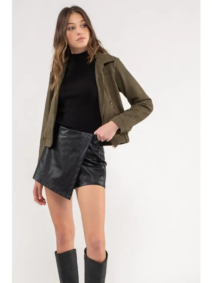 The Kyle Collared Jacket in Olive