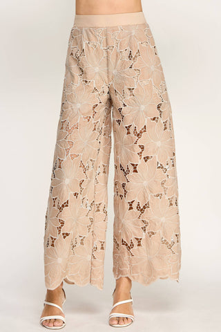 Audrey Floral Lace Pants