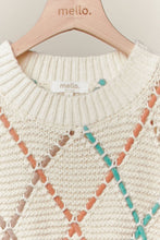 Taylor Diamond Cutout Knit Sweater