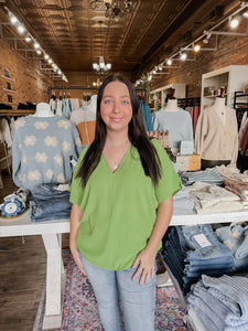 Olivia Top in Lime