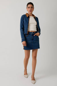 Lola Denim Zip Up Jacket