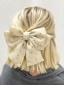 Elizabeth Jane Bow in Taupe