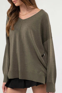 Ensley Sweater in Olive Green