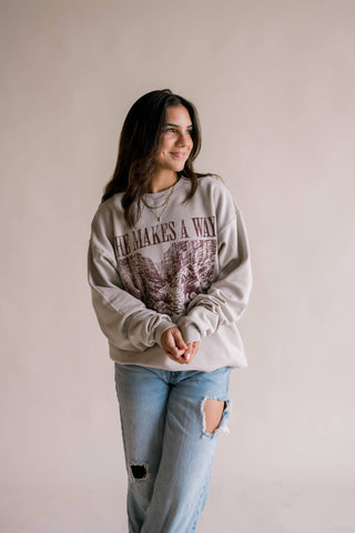He Makes A Way Pullover | Christian Pullover