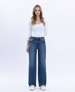 Clare 90'S Super High Rise Wide Leg Jeans