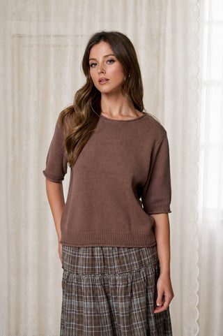 Elena Sweater Knit Top